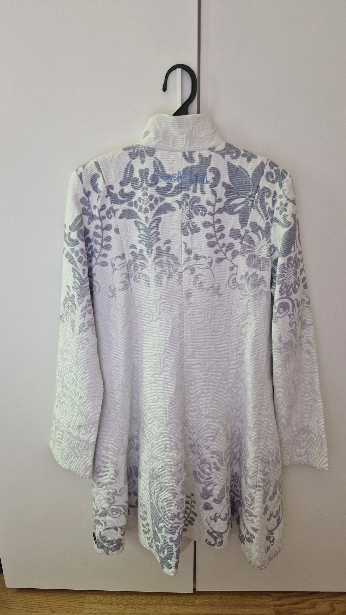 Desigual floral print coat grey white NEW M – photo 19